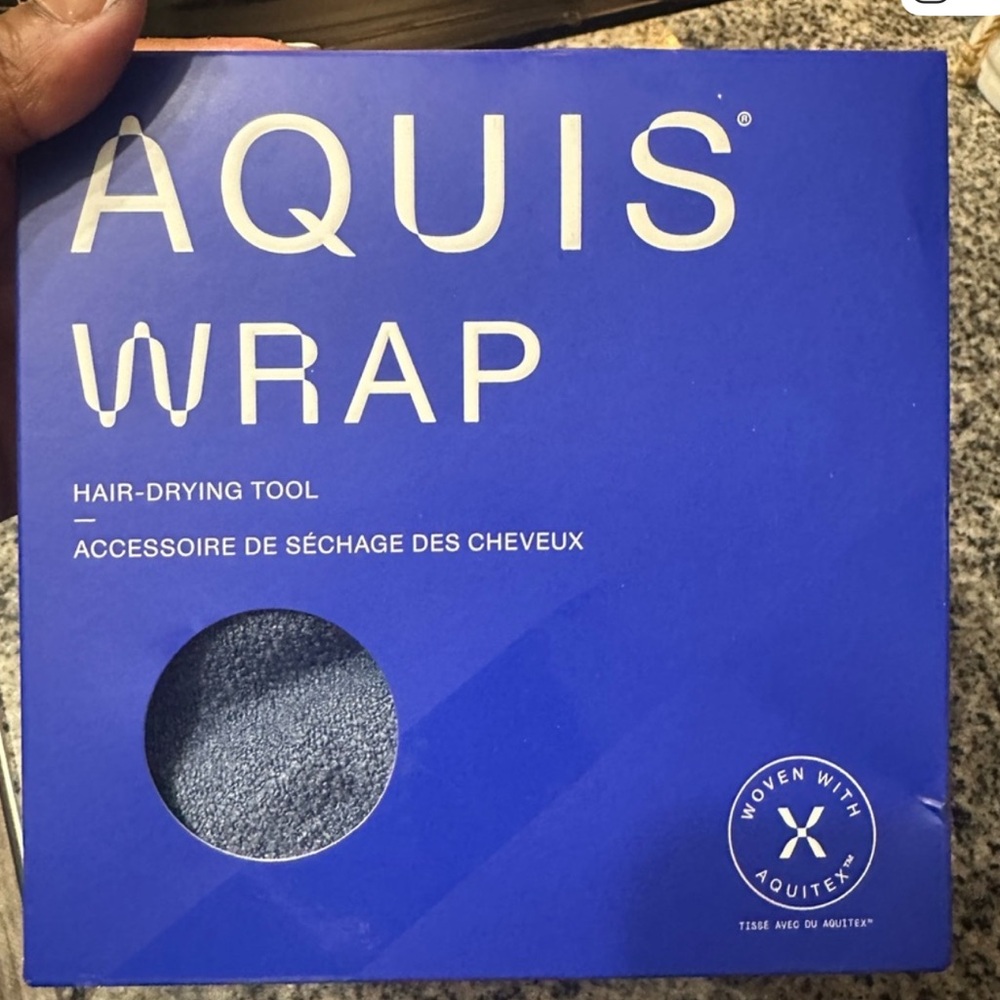 AQUIS Hair-Drying Wrap - Blue